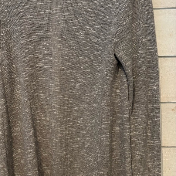 J. Jill Heathered Gray Open Cardigan - Picture 8 of 9